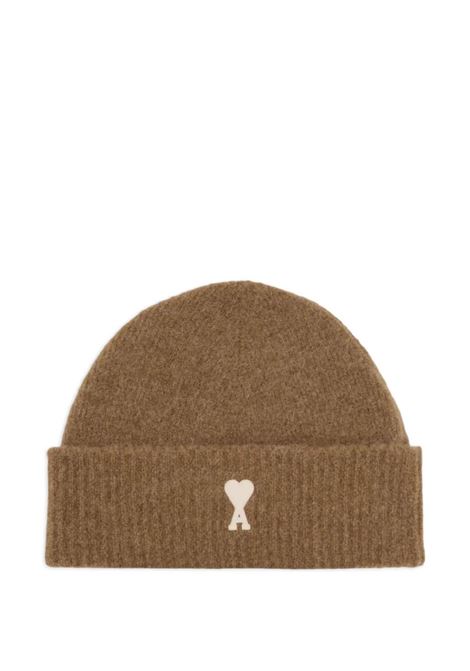 adc beanie unisex brown AMI PARIS | UBO005.KN0135217